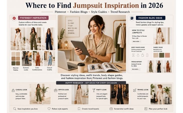 Best jumpsuits for women in 2026 inspiration guide featuring Pinterest boards, fashion blogs, outfit ideas, body shape styling tips, and trend research.
