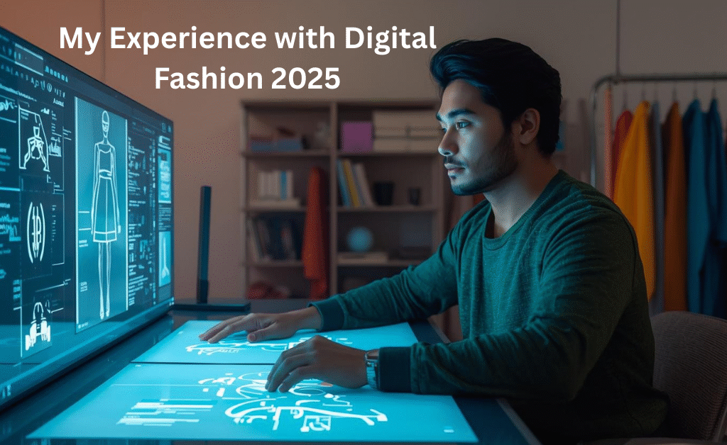 "My experience with Digital Fashion 2025 – a tailor using AI and 3D design tools to create innovative dress patterns in minutes."
