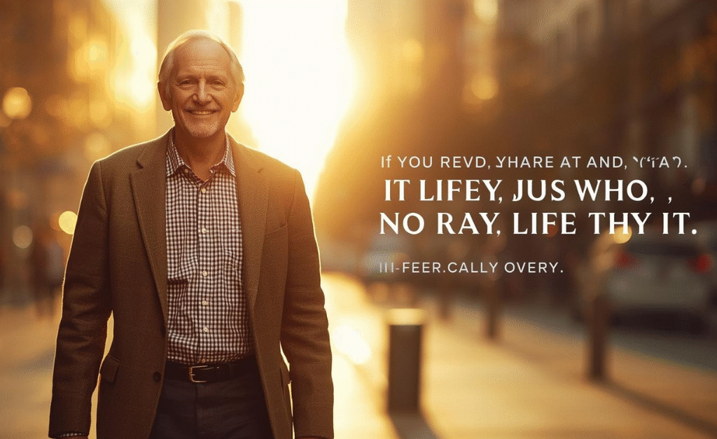 The Intern motivational poster-style image showing that age is never a barrier, symbolizing timeless life lessons for all generations.
