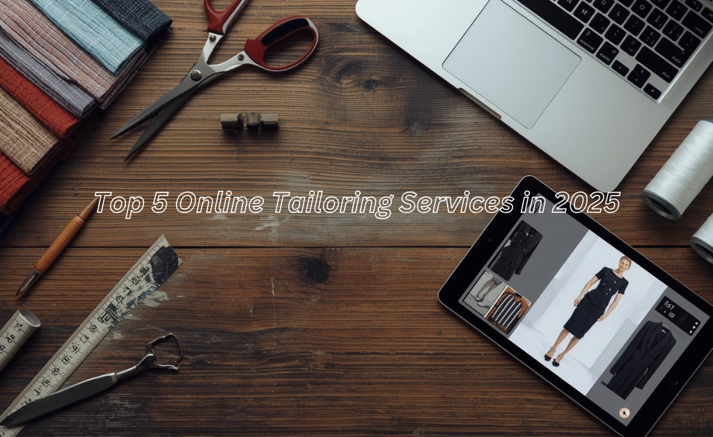 Top 5 Online Tailoring Services in 2025 – Digital tailoring tools and virtual fitting room concept