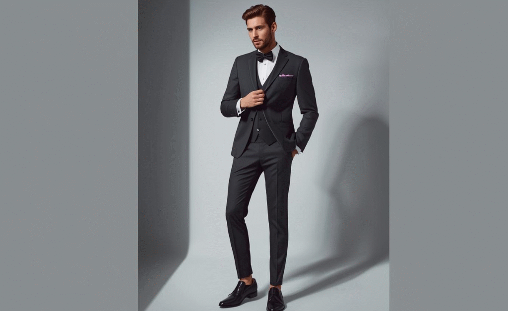 Exclusive Men’s Suit Trends 2025 showcasing modern elegance in men’s fashion with stylish suits for weddings, business, and winter wear.
