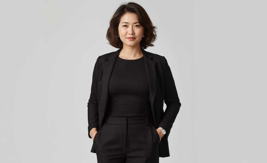 Apple body shape for women wearing balanced and well-fitted clothing designed for comfort, confidence, and natural body proportions