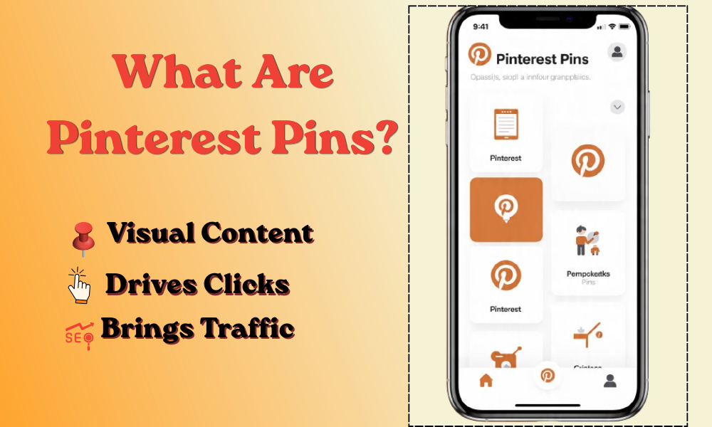 What are Pinterest pins example showing visual content that drives clicks and blog traffic using Pinterest design strategy
