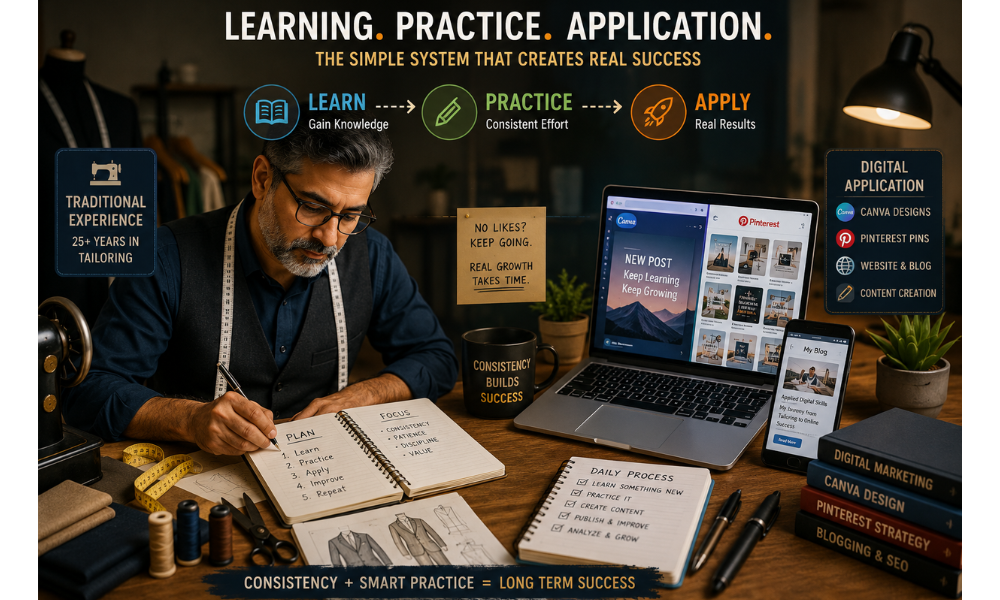 Applied Digital Skills learning practice and application system for online growth and digital success
