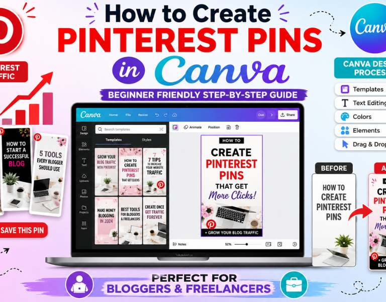 How to create Pinterest pins in Canva for beginners